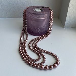 Vintage Inspired Faux Pearl Necklace